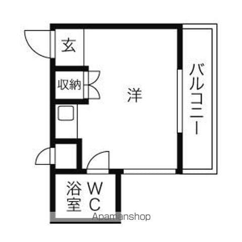 サンメゾン安田(ワンルーム/1階)の間取り写真
