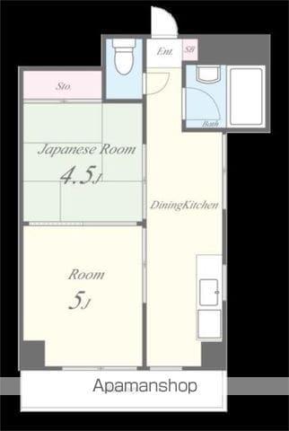 メゾン福嶋(2DK/2階)の間取り写真