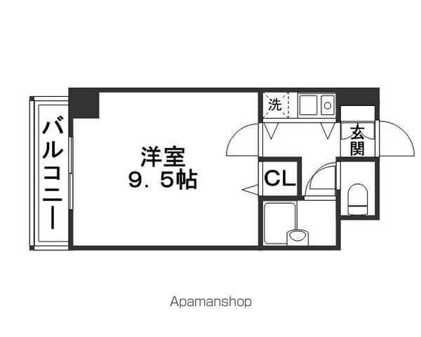 朝日プラザ香椎Ⅱステーションスクエア(1K/5階)の間取り写真
