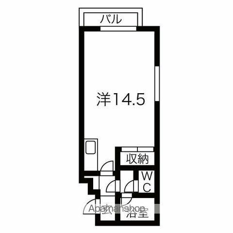 ホワイトパレス(ワンルーム/1階)の間取り写真