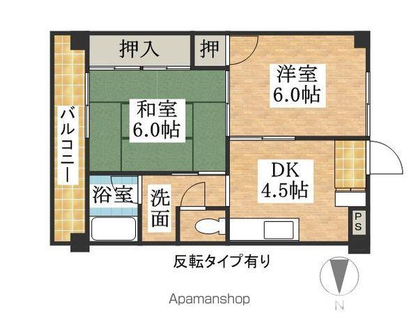 コーポラス西春(2K/2階)の間取り写真