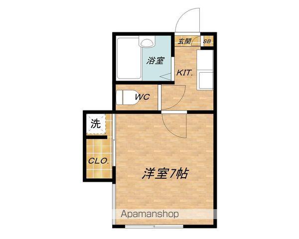 アイコート六番館(1K/1階)の間取り写真