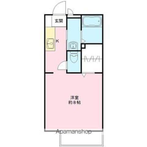 パナ・プロヴァンスT(1K/1階)の間取り写真