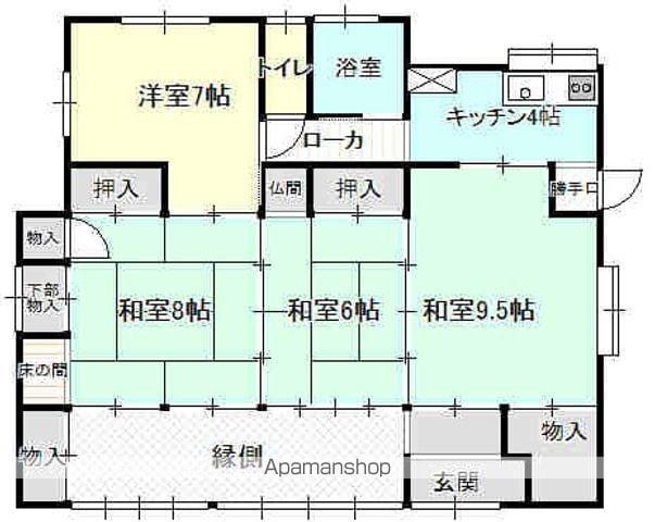 駅前富田(4K/1階)の間取り写真