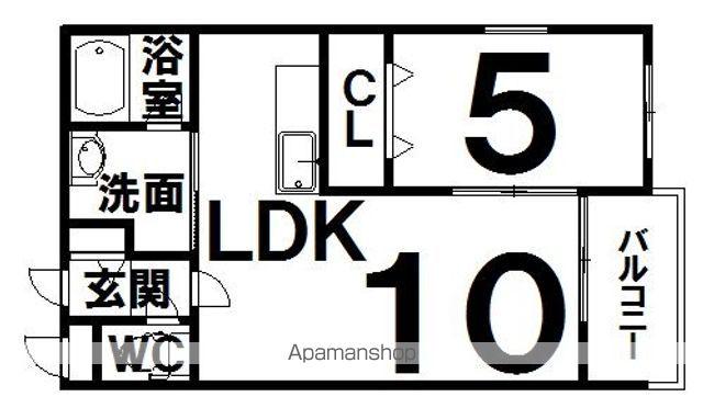 HOKU LEA(1LDK/1階)の間取り写真