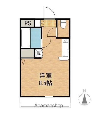 河合レジデンス(1K/3階)の間取り写真