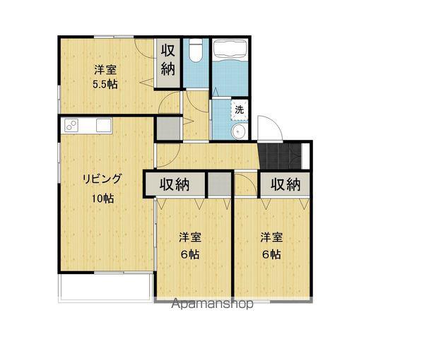 グリーンプラザ鶴見 E棟(3LDK/1階)の間取り写真