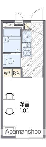 レオパレスサウスHILL(1K/1階)の間取り写真