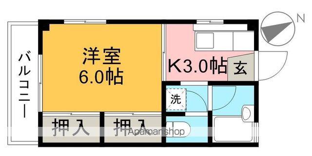 ZINGDESIGAL(1K/3階)の間取り写真