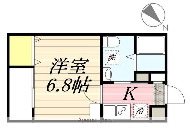 ブライツ幕張(1K/1階)の間取り写真