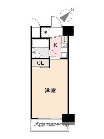 マリオン志度 404(1K/4階)の間取り写真