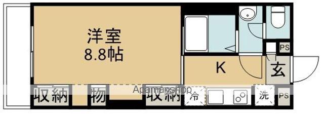 リブリ・プレゾン(1K/2階)の間取り写真