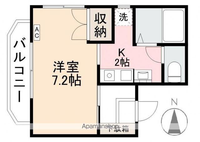 松本ビル(1K/3階)の間取り写真