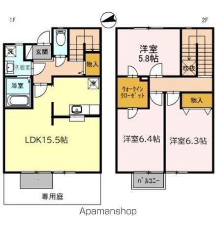 ＣＡＳＡ　ＢＬＡＮＣＡ　Ａ(3LDK)の間取り写真