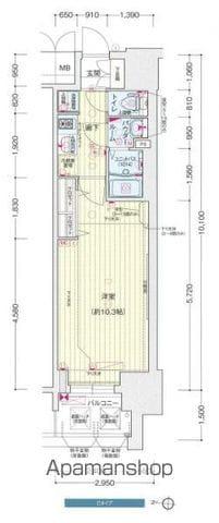 プレサンス丸の内リラティ(1K/9階)の間取り写真