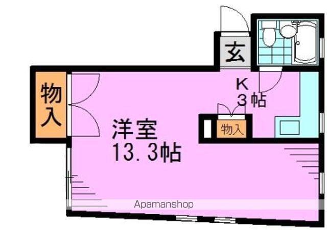 ラ・テーラ(ワンルーム/2階)の間取り写真