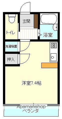 グリーンハイツヤマモト(ワンルーム/3階)の間取り写真