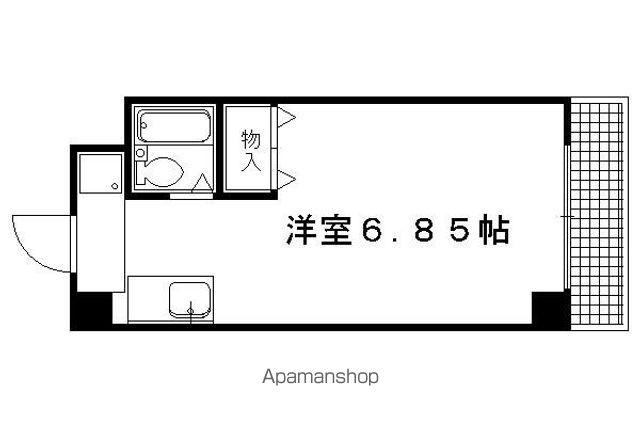 ADII下鴨(1K/2階)の間取り写真