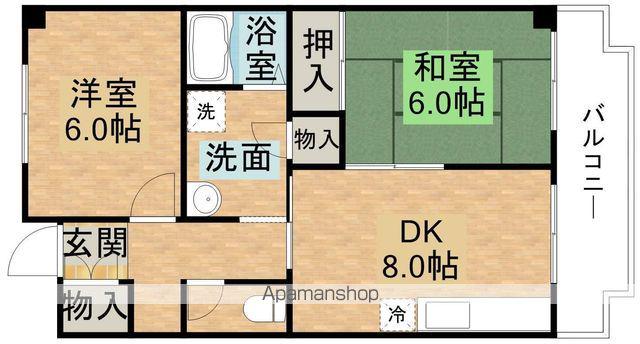 西井MX-1(2DK/2階)の間取り写真
