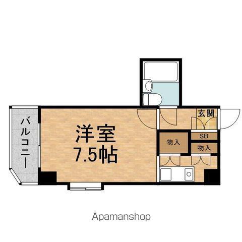 千寿シークⅥ(ワンルーム/3階)の間取り写真