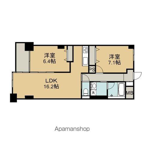 イーグルヘッド橦木(2LDK/2階)の間取り写真