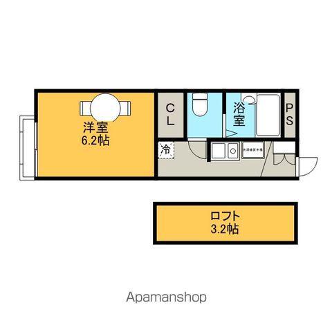 レオパレスMIZUNO(1K/2階)の間取り写真