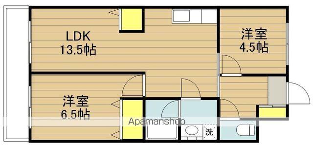ウエストパレス蕨2(2LDK/5階)の間取り写真