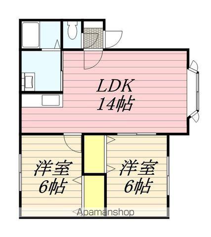 モデュロール西野Ⅱ(2LDK/3階)の間取り写真