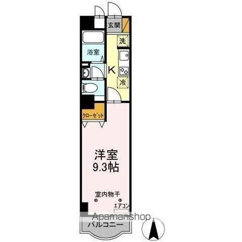 カネキン第二ビル(1K/5階)の間取り写真