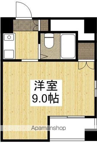 アルファ清心町Ⅱ(ワンルーム/1階)の間取り写真