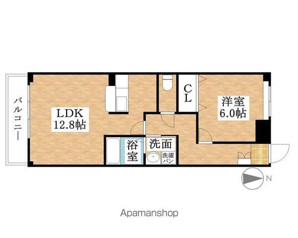 ブラウ・ベルク(1LDK/1階)の間取り写真