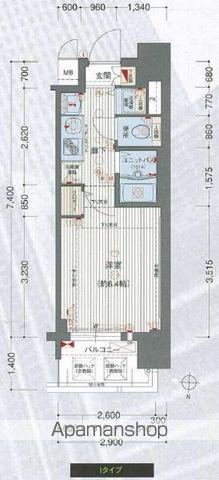 プレサンス名古屋STATIONアブソリュート(ワンルーム/9階)の間取り写真