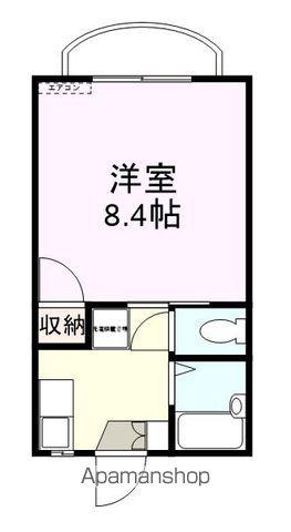 HOPE Ⅱ(1K/2階)の間取り写真