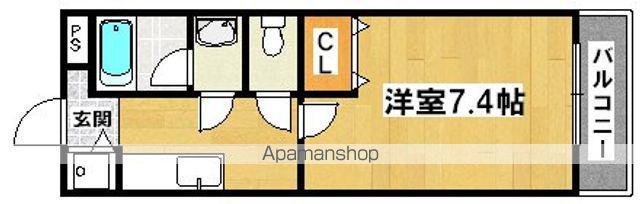 フジパレス水池(1K/2階)の間取り写真