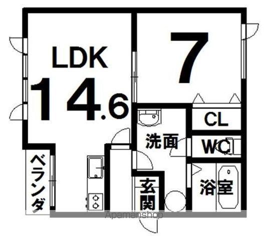 プラナス132(1LDK/1階)の間取り写真