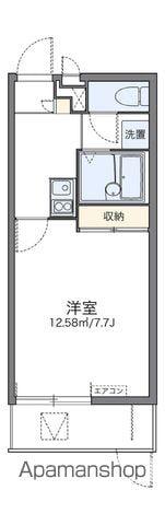 レオパレスマックハウス(1K/1階)の間取り写真