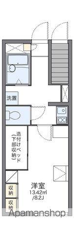 レオパレス山長弐番館(1K/1階)の間取り写真