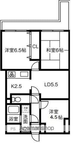 ライオンズマンション取手1004(2SDK/10階)の間取り写真