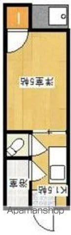 朝妻サンハイツ(1K/2階)の間取り写真