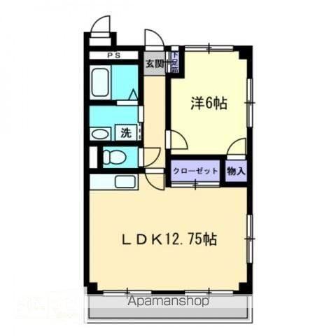 メゾン・ド・屋島Ⅰ(1LDK/3階)の間取り写真