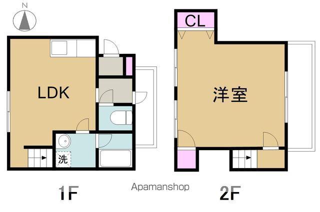 HABO HILL(1LDK/2階)の間取り写真