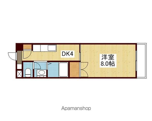 トレンディ山越(1DK/2階)の間取り写真