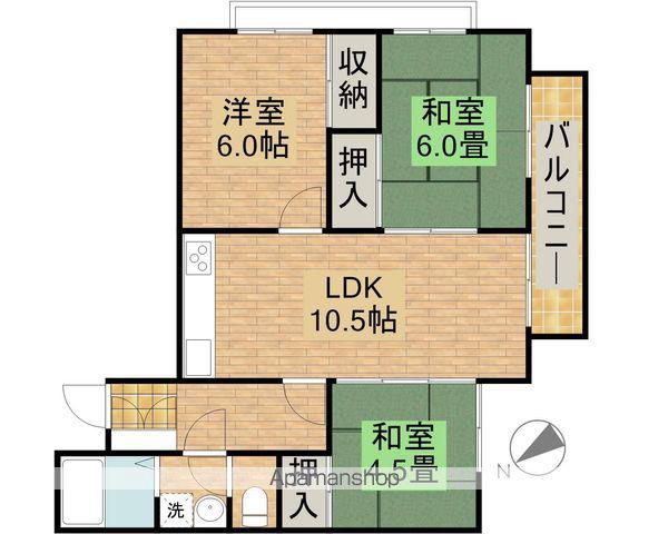 ISE伊勢高師浜6801(3LDK/1階)の間取り写真