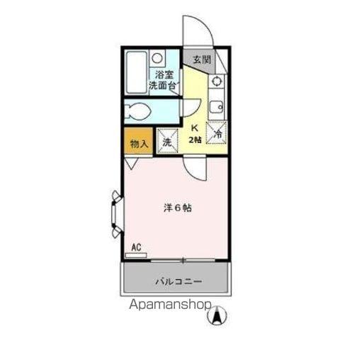 エクレールふれあい・レジデンスふれあい(1K/1階)の間取り写真