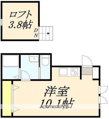 ラトゥール杉並(ワンルーム/1階)の間取り写真