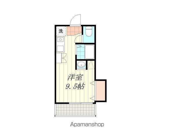 コーポラス北代(ワンルーム/5階)の間取り写真