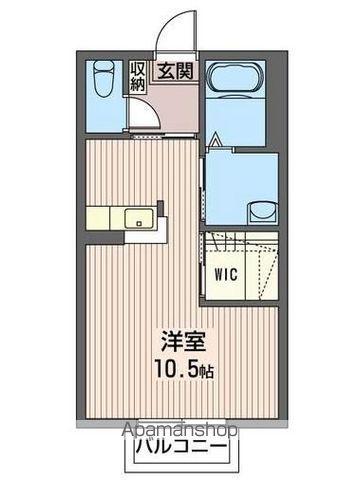 ラフィネド・メゾン(ワンルーム/2階)の間取り写真