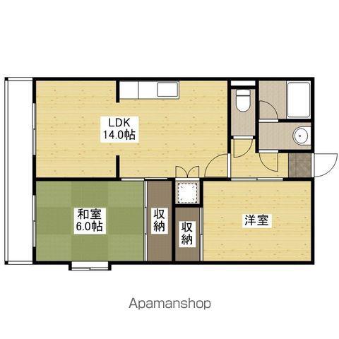 レジデンス増田(2LDK/3階)の間取り写真