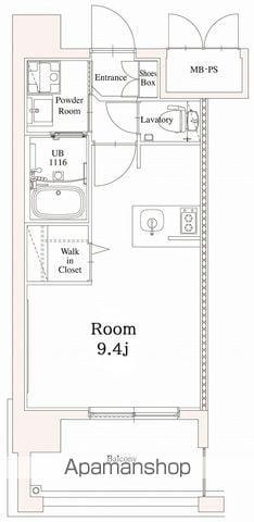 エンクレスト香椎駅前(ワンルーム/2階)の間取り写真