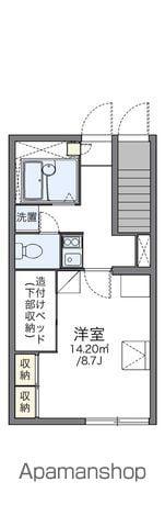 レオパレスアルタ(1K/1階)の間取り写真